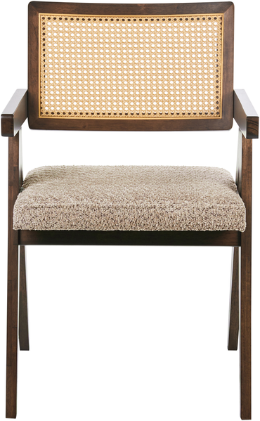 Esszimmerstuhl 2er Set AVA Holz Braun Taupe Bild 6