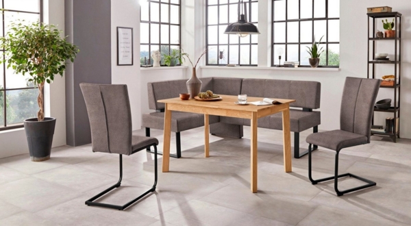 Home affaire Eckbank Oliver mit Metallgestell, Küchenbank, verschiedene Bezüge Cord Esszimmerbank OTTOs Choice Bild 2