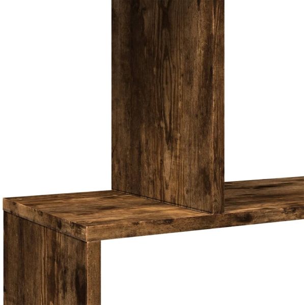 vidaXL Raumteiler-Bücherregal 5 Etagen Räuchereiche 70x24x161 cm 858097 Bild 8