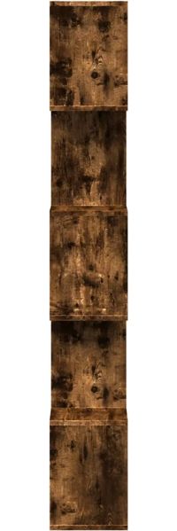 vidaXL Raumteiler-Bücherregal 5 Etagen Räuchereiche 70x24x161 cm 858097 Bild 7