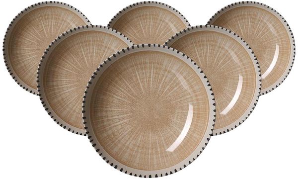 Ritzenhoff & Breker Natura Suppenteller ø 21 cm 6er Set - Creme