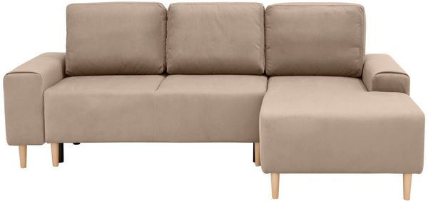 INOSIGN Ecksofa Samu L-Form, wahlweise mit Bettfunktion und Bettkasten