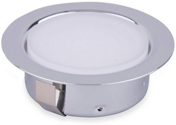 kalb LED Unterbauleuchte LED Einbauspot Unterbauspot für Möbel, Metall-chrom mit ABS, 2W, neutralweiss