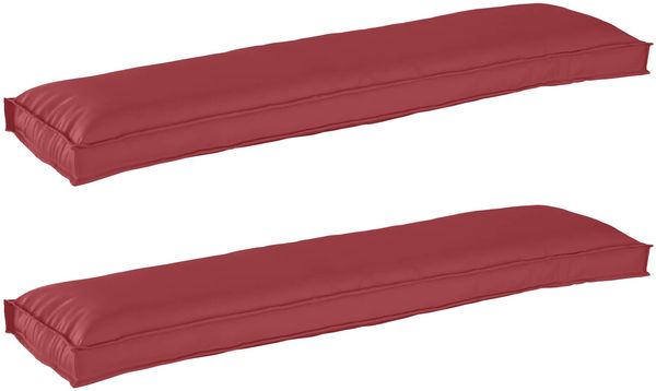 vidaXL Palettenkissenset 2 pcs Grau 150 x 40 x 8 cm Oxford-Stoff 42001709
