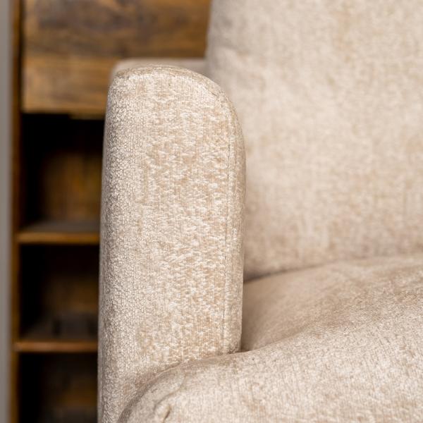 Bronx71 Ecksofa Denver Chenille weiß/beige rechts Bild 5