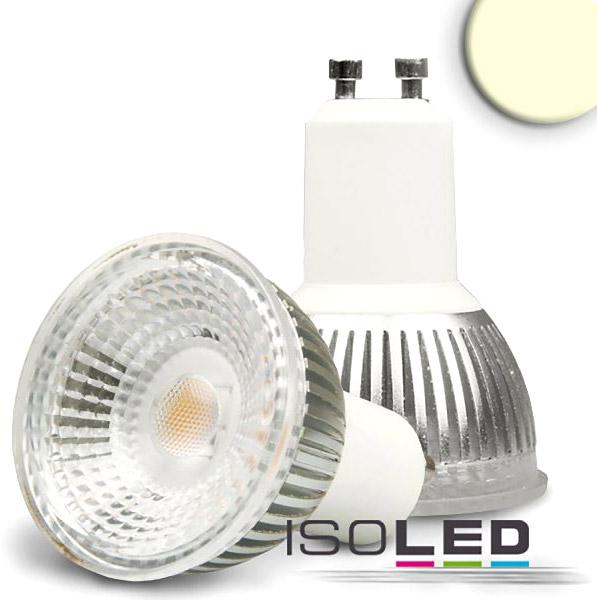 ISOLED GU10 LED Strahler 6W GLAS-COB, 70°, warmweiß, dimmbar