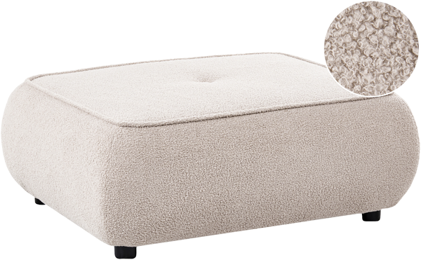 Ottomane SALLA Bouclé Beige