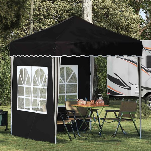 vidaXL Pop-up Partyzelt 195 x 195 x 245 cm Schwarz Oxford-Stoff 42019733