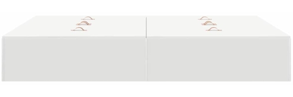 vidaXL Aufbewahrungsbettgestell Weiß 140 x 200 cm Holzwerkstoff 3335373 Bild 6