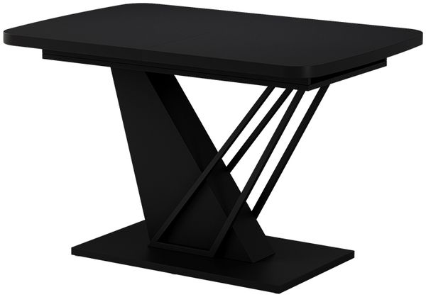 Esstisch Fenaro Schwarz 120 x 80 cm ausziehbar Vicco