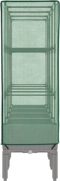 vidaXL Hochbeet mit Gewächshaus-Aufsatz Rattan-Optik 160x40x140 cm 4015863 Bild 5