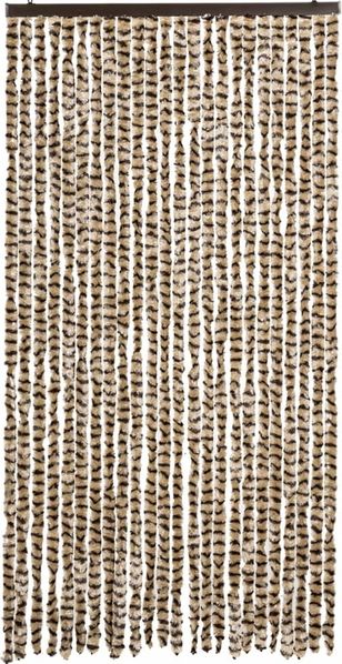 vidaXL Fliegenvorhang Beige und Braun 100x200 cm Chenille 377389 Bild 3