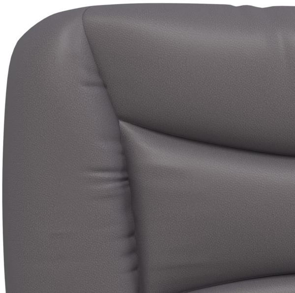 vidaXL Bettgestell ohne Matratze "Hvar" Grau 140x190 cm Kunstleder 3207998 Bild 8