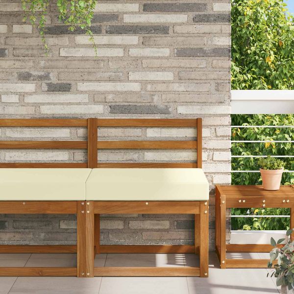 vidaXL Sofakissen für draußen Creme 60 x 60 x 8 cm Polyester 900695