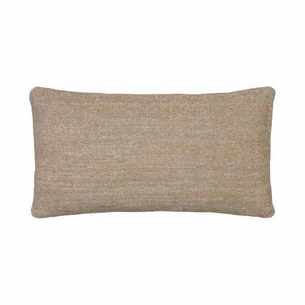 Blomus FLEXA Kissen, Kopfkissen, Dekokissen, Baumwolle, gunmetal + dull gold melange, 50x30 cm, 65847