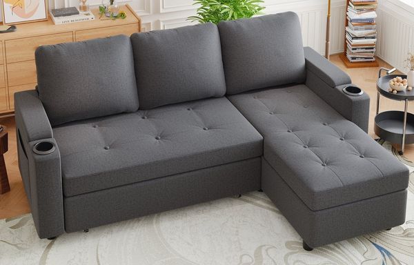 GUNJI Ecksofa L-shaped/U-shaped sofa with storage and sleeping functions