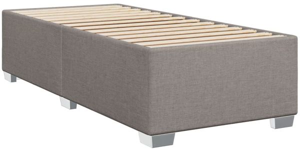 vidaXL Bettgestell ohne Matratze Taupe 100x200 cm Stoff 3284454 Bild 3