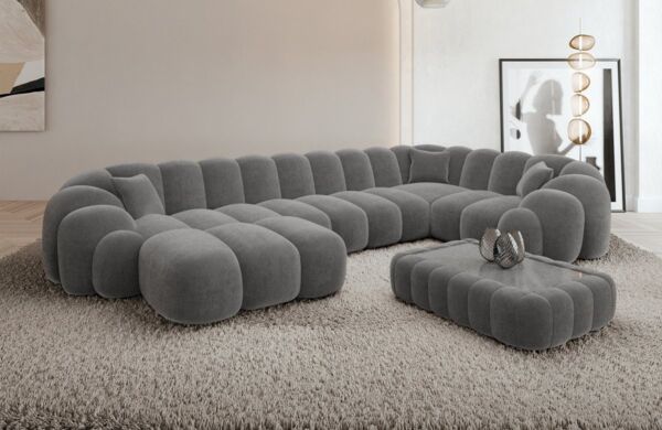 Sofa Dreams Sofa Rajada U Form Stoff