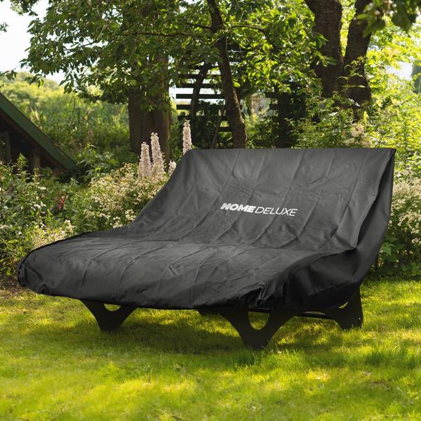 HOME DELUXE 'CAPE' Regenabdeckung Waldsofa, 100 % PES schwarz, 150 x 170 cm