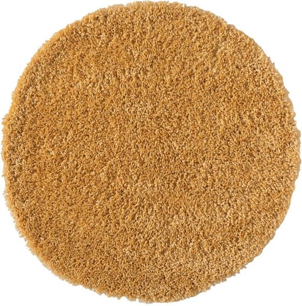Myflair Möbel & Accessoires Hochflor-Teppich My Shaggy, rund, Höhe: 37 mm, Shaggy, Uni Farben, leicht glänzend, Microfaser, extra flauschig