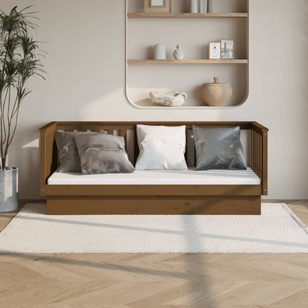 vidaXL Tagesbett, 75x190 cm, Massivholz Kiefer honigbraun