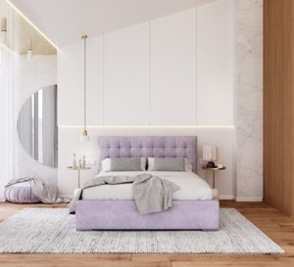 FDM Polsterbett Elegant - Stauraum & modernes Design 120x200 140x200 160x200 180x200cm (MADE IN EU - mit hochwertigem Velours Bezug, Bettrahmen, Bett, Optional mit Matratze bestellbar, Mit großem Kopfteil für Komfort - Bettkasten mit Hubrahmen), Metall... Bild 6