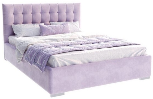 FDM Polsterbett Elegant - Stauraum & modernes Design 120x200 140x200 160x200 180x200cm (MADE IN EU - mit hochwertigem Velours Bezug, Bettrahmen, Bett, Optional mit Matratze bestellbar, Mit großem Kopfteil für Komfort - Bettkasten mit Hubrahmen), Metall... Bild 4