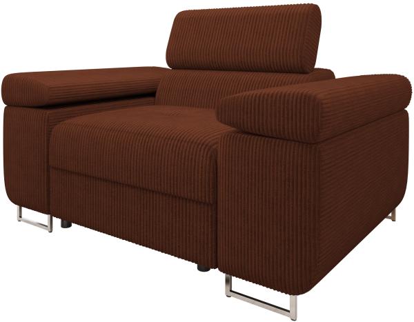 Sofa Torezio Cord I mit Einstellbare Kopfstützen (Poso 39)