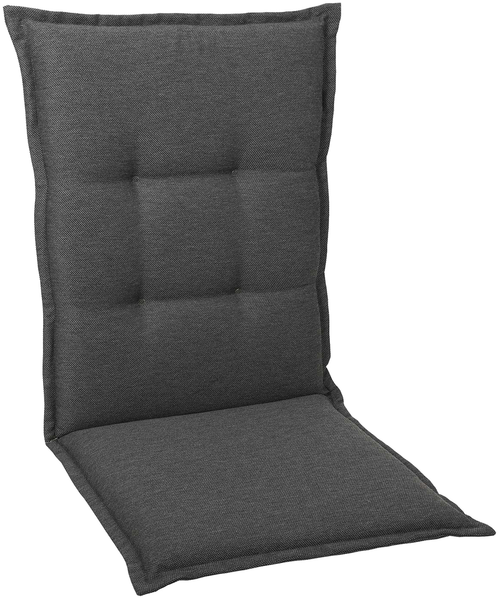 GO-DE Mittellehner-Auflage 108 cm x 50 cm x 7 cm, grau, anthrazit