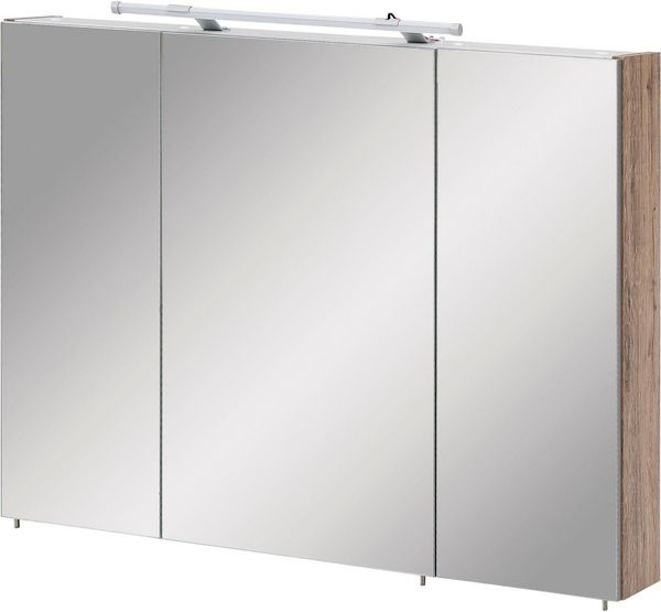 Schildmeyer Trient Spiegelschrank, Holzdekor, Wildeiche Dekor, 90. 0x16. 0x75. 0 cm