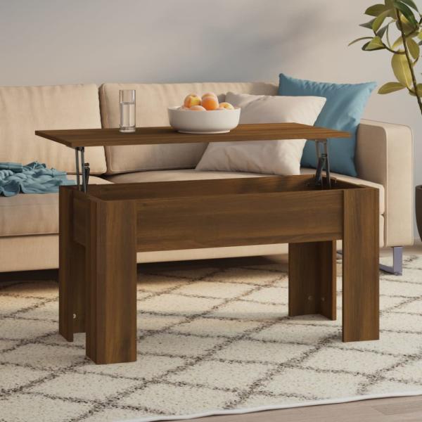 vidaXL Couchtisch Braun Eichen-Optik 101 x 49 x 52 cm Holzwerkstoff [819280]