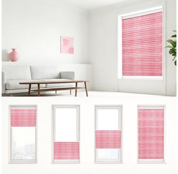 Sekey Plissee Plissee ohne Bohren Lichtschutz Rollo Klemmfix für Fenster & Tür Bild 2