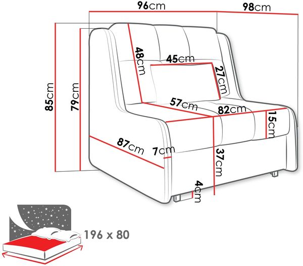 Schlafsofa Viva Elite I (Farbe: Sereno 682) Bild 6