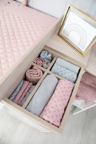 roba Wickelkommode 'Olaf' mit Wickelansatz - Wickelhöhe 92,5 cm - Weiß / Luna Elm Bild 5