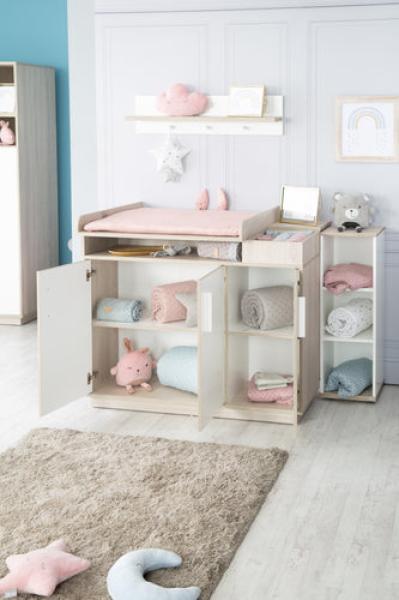 roba Wickelkommode 'Olaf' mit Wickelansatz - Wickelhöhe 92,5 cm - Weiß / Luna Elm Bild 4