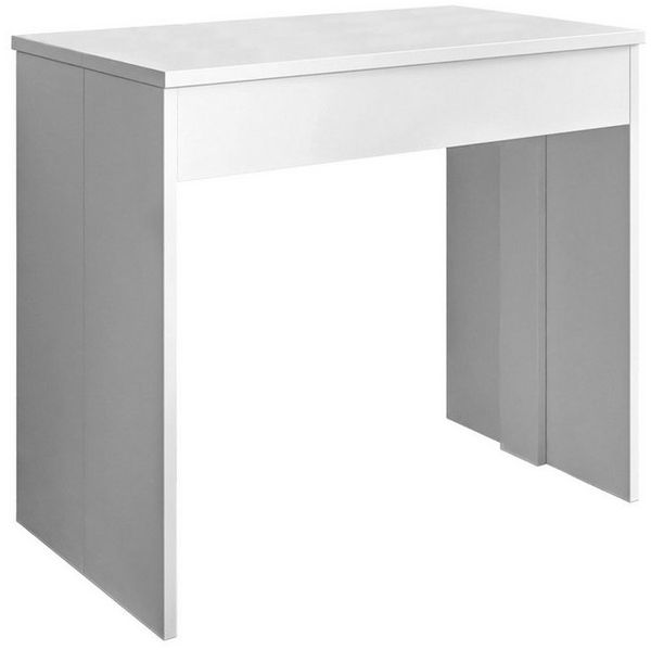 Lookway Konsolentisch WHITE Ausziehbar Esstisch, Breite: 50 - 302 cm
