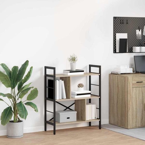vidaXL Bücherregal Sonoma-Eiche 75 x 30 x 91 cm Holzwerkstoff 883971