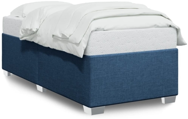 vidaXL Bettgestell ohne Matratze Blau 80x200 cm Stoff 3284435