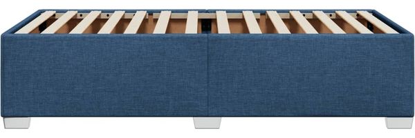 vidaXL Bettgestell ohne Matratze Blau 80x200 cm Stoff 3284435 Bild 5