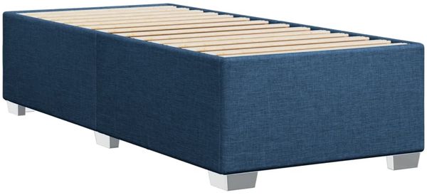 vidaXL Bettgestell ohne Matratze Blau 80x200 cm Stoff 3284435 Bild 6