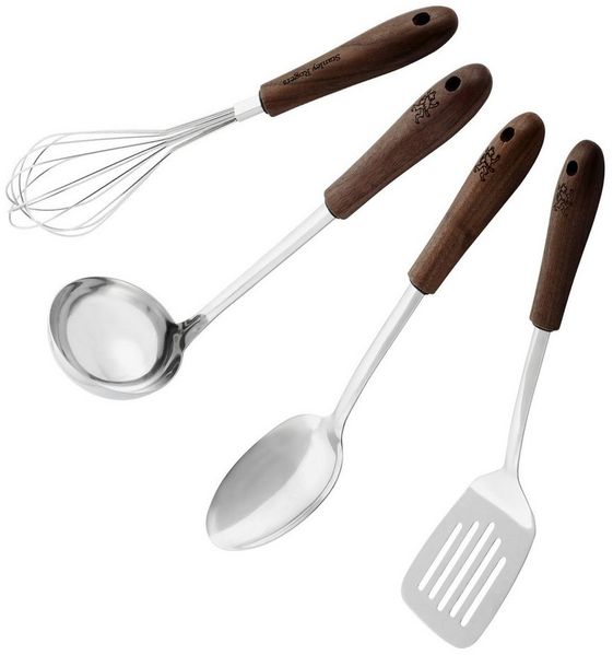Stanley Rogers Kochbesteck-Set Küchenhelfer Set Edelstahl, Kochutensilien Set, Edelstahl Kochbesteck