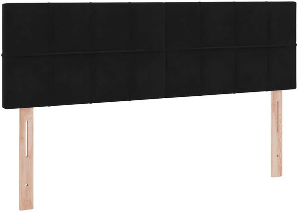 vidaXL LED-Speicherbett mit Matratze Schwarz 140 x 200 cm Samt 3371399 Bild 10