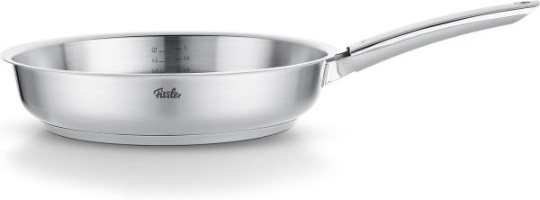 Fissler Bratpfanne Fissler Pure Collection Pfanne 20cm, Edelstahl 18/10 (1-tlg), Superthermic Boden, backofengeeignet (bis 230°C), Made in Germany