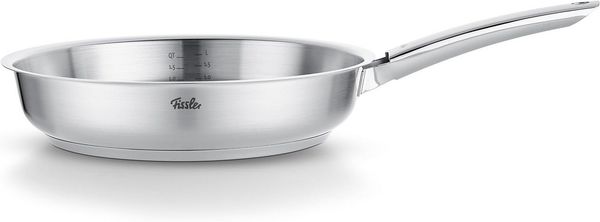 Fissler Bratpfanne Fissler Pure Collection Pfanne 20cm, Edelstahl 18/10 (1-tlg), Superthermic Boden, backofengeeignet (bis 230°C), Made in Germany