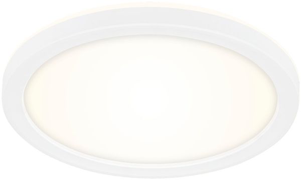 Briloner LED-Deckenleuchte 'SLIM', Kunststoff weiß, 19 x 2.8 cm, backlight