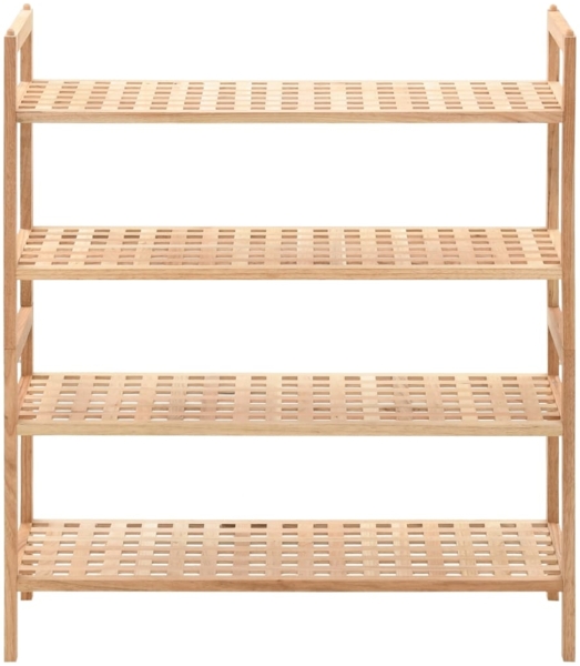 vidaXL Schuhregal Walnussholz Massiv 69x26x81 cm 247103