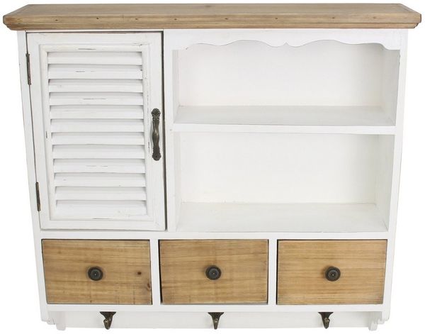 Hängeschrank "White Cottage" Schrank Wandschrank Küchenschrank Allzweckschrank
