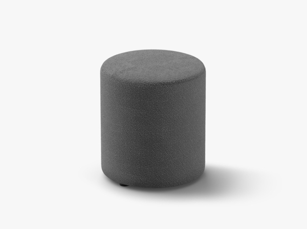 Micadoni Pouf Dia 40cm Boucle Baloo Dunkelgrau