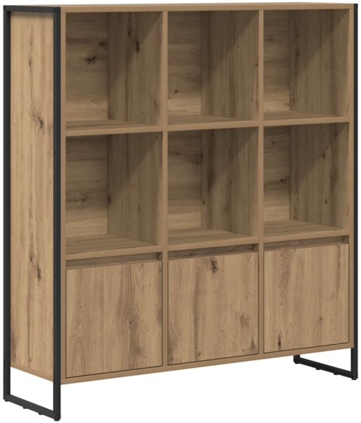 vidaXL Bücherregal 2 pcs Kunsthandwerk Eiche 99,5 x 30 x 108,5 cm 3403027