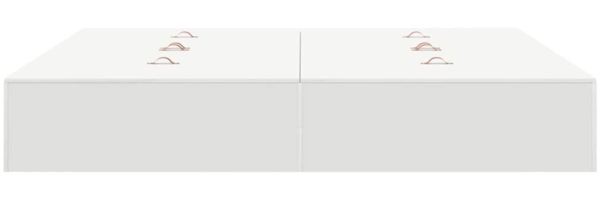 vidaXL Aufbewahrungsbettgestell Weiß 180 x 200 cm Holzwerkstoff 3335397 Bild 6